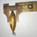 Tiger Eye Stone Marquise Pendant 40mm*12mm