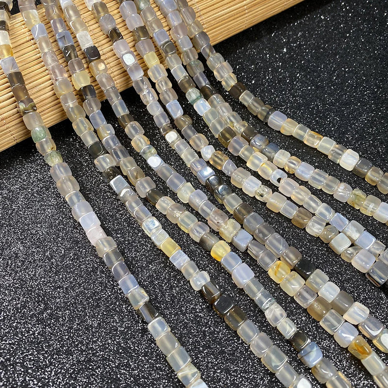 Tiger Eye Agater Malachite Aventurine Square Beads for DIY Jewelry
