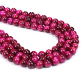 Tiger Eye Stone Bead Multicolor Round Cat Eye Loose Spacer Beads