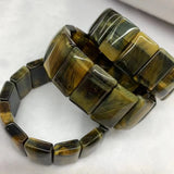 Natural Tiger Eye Stone Beads Bracelet Gemstone Bangle DIY Jewelry