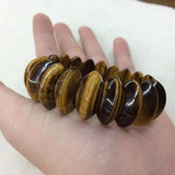 Tiger Eye Stone Beads Bracelet Gemstone Bangle Fine Jewelry for Man Woman Gift