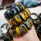 Tiger Eye Stone Beads Bracelet Natural Gemstone DIY Jewelry