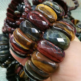 Tiger Eye Stone Beads Bracelet Natural Gemstone DIY Jewelry