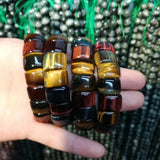 Tiger Eye Stone Beads Bracelet Gemstone Jewelry Bangle For Women Men Gift