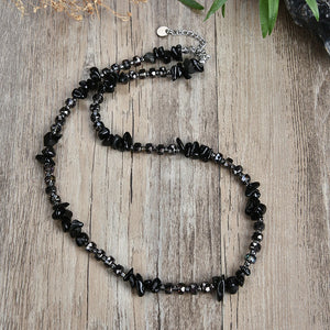 Tiger Eye Stone Catholic Beads Necklace Hematite Jewelry
