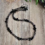 Tiger Eye Stone Catholic Beads Necklace Hematite Jewelry