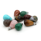 Tiger Eye Stone Perfume Bottle Pendant Charms for Jewelry Making