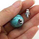 Tiger Eye Stone Perfume Bottle Pendant Charms for Jewelry Making