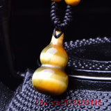 Tiger Eye Gourd Pendant Necklace Amulet Luck Charm Jewelry
