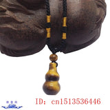 Tiger Eye Gourd Pendant Necklace Amulet Luck Charm Jewelry