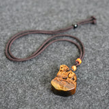 Tiger Eye Stone Piyao Necklace Pendant Healing Protection