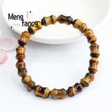 Tiger Eye Stone Beaded Bracelet Retro Men Women Jewelry Charm Gift