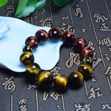 Tiger Eyes Red Yellow Beaded Bracelet 10/12/14/16mm
