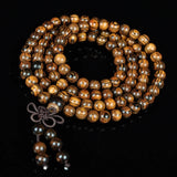Tiger Skin Sandalwood Tabby Pattern 108 Beads