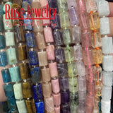 Tiger Eye Aquamarine Apatite Quartz Amethyst Beads 8x11mm