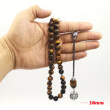 Tiger Eyes Tasbih Muslim Rosary 33 45 66 99 Prayer Beads Saudi Arabia Jewelry
