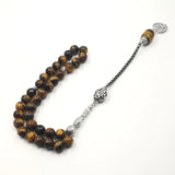 Tiger Eyes Tasbih Muslim Rosary 33 45 66 99 Prayer Beads Saudi Arabia Jewelry