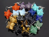 Tiger's Eye Merkaba Healing Pendant & Earrings Set