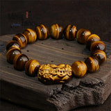 Natural Tiger's Eye Pixiu Bracelet - Fine Jewelry Jade Bangle for Men Women