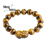 Natural Tiger's Eye Pixiu Bracelet - Fine Jewelry Jade Bangle for Men Women