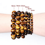 Tiger's Eye Stone Beaded Bracelet Couple Gift