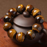 Tiger's Eye Stone Beaded Bracelet Couple Gift