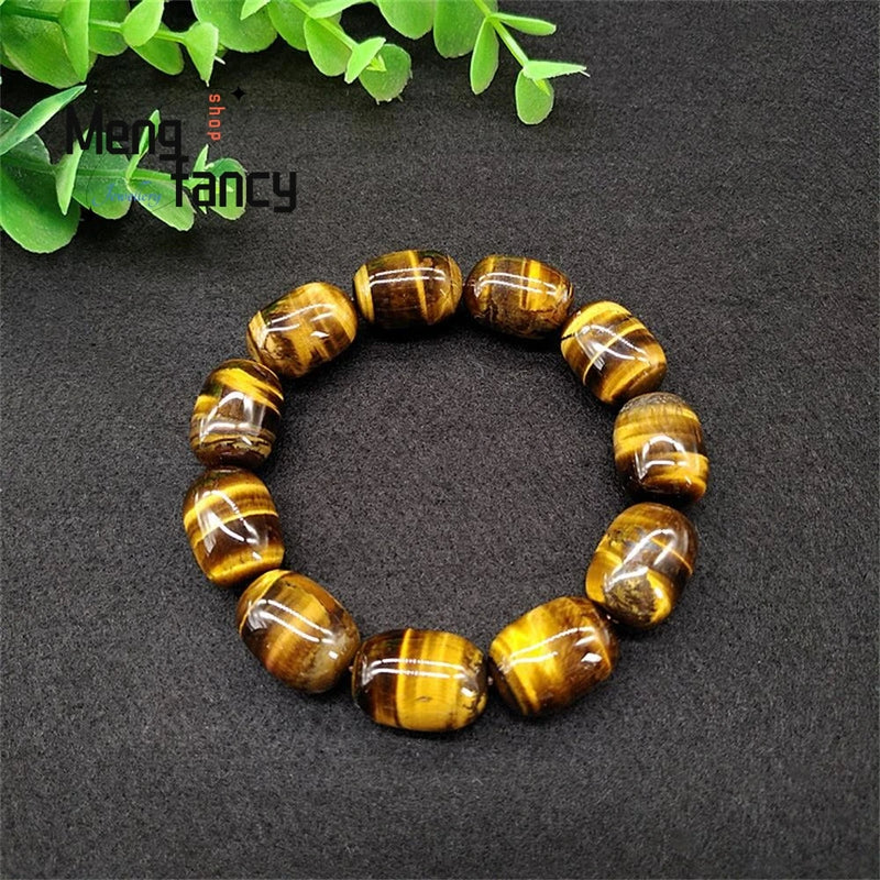 Tiger's Eye Stone Buddha Bead Bracelet Charms Fine Jewelry
