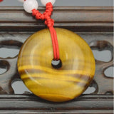 Tiger's Eye Stone Peace-buckle Pendant Fine Jewelry
