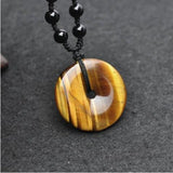 Tiger's Eye Stone Peace-buckle Pendant Fine Jewelry