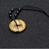 Tiger's Eye Stone Peace-buckle Pendant Fine Jewelry