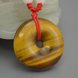 Tiger's Eye Stone Peace-buckle Pendant Fine Jewelry