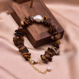 Tiger's Eye Pearls Bracelet Glowing Spirituality Wristband