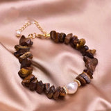 Tiger's Eye Pearls Bracelet Glowing Spirituality Wristband