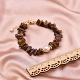 Tiger's Eye Pearls Bracelet Glowing Spirituality Wristband