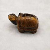 Tiger's Eye Turtle Pendant Crystal Necklace DIY Jewelry