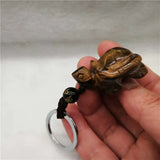 Tiger's Eye Turtle Keychain Crystal DIY Pendant