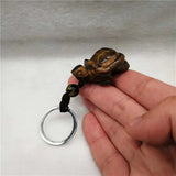 Tiger's Eye Turtle Keychain Crystal DIY Pendant