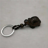 Tiger's Eye Turtle Keychain Crystal DIY Pendant