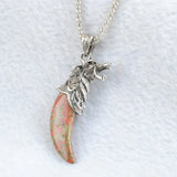 Tigers Eye Amethyst Stone Wolf Tooth Pendant Necklace Copper Amulet Luck Jewelry