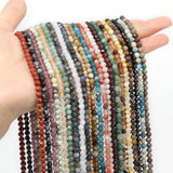 Tiny Garnet Citrine Opal Gems Beads DIY Beach Jewelry 2/3/4mm
