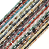 Tiny Garnet Citrine Opal Gems Beads DIY Beach Jewelry 2/3/4mm