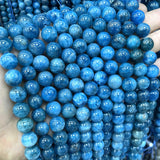 Natural Apatite Round Spacer Beads 4/6/8/10MM Strand
