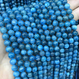 Natural Apatite Round Spacer Beads 4/6/8/10MM Strand