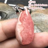 Natural Red Rhodochrosite Pendant Jewelry Healing Luck Argentina Crystal