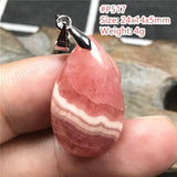 Natural Red Rhodochrosite Pendant Jewelry Healing Luck Argentina Crystal