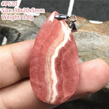 Natural Red Rhodochrosite Pendant Jewelry Healing Luck Argentina Crystal