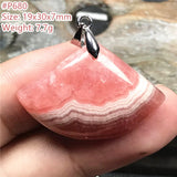Top Red Rhodochrosite Pendant Necklace Argentina Luck Crystal Beauty Stone