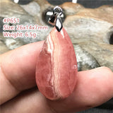 Top Red Rhodochrosite Pendant Necklace Argentina Luck Crystal Beauty Stone