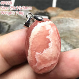 Top Red Rhodochrosite Pendant Necklace Argentina Luck Crystal Beauty Stone