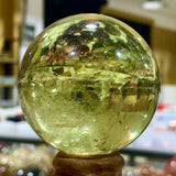 Natural Topaz Fumigation Crystal Sphere Quartz Column Reiki Healing